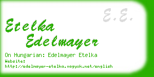 etelka edelmayer business card